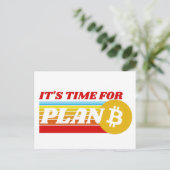 計画Bの時間 – BITCOIN CRYPTO ポストカード (スタンド正面)