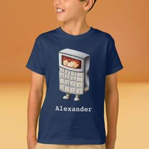 計算おもしろい子の数式 Tシャツ