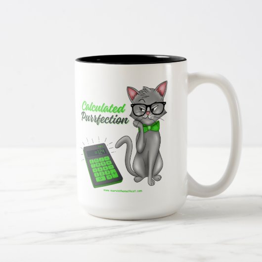 計算された完全無欠 猫の数学 マグカップ (右)