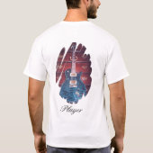 計算されたAAAの炎の上 Tシャツ (裏面)