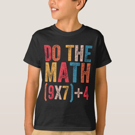 計算してね 67 メーム おもしろい 6 7 男性 女性 Tシャツ (正面)