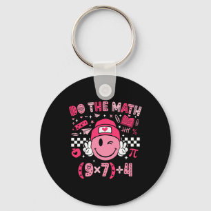 計算してね 6 7 76 バレンタインの数学ミーム キーホルダー