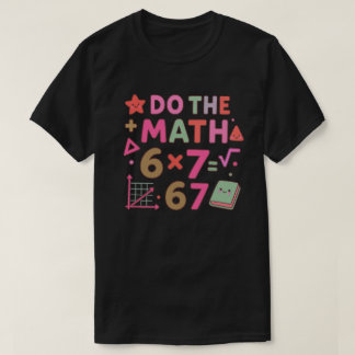「計算して」 かわいい教室デザイン Tシャツ