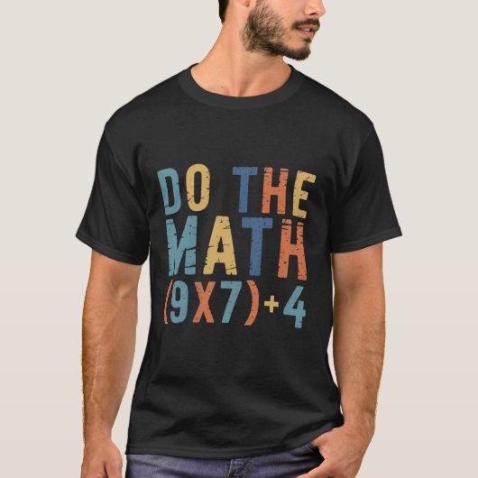 計算して 67 ミーム おもしろい 67 先生 Tシャツ (正面)