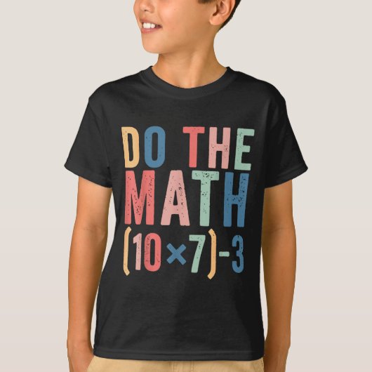 計算して 67 先生の面白いミーム Tシャツ (正面)