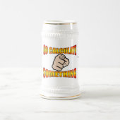 計算します何かをマグは行きます ビールジョッキ (中央)