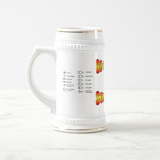 計算します何かをマグは行きます ビールジョッキ (左)