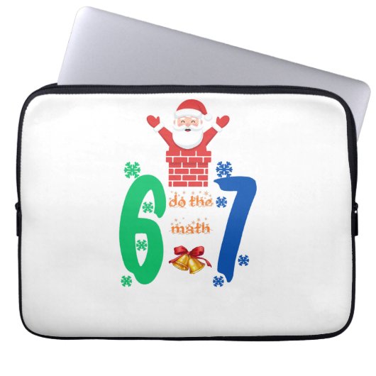計算しろ 67 メメクリスマス ラップトップスリーブ (正面)