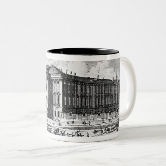 計算のために造られるTrautson宮殿の眺め ツートーンマグカップ (正面右)