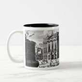 計算のために造られるTrautson宮殿の眺め ツートーンマグカップ (左)