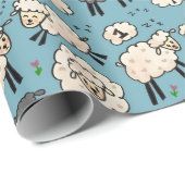 "計算のために"のヒツジのギフト用包装紙 ラッピングペーパー (ロールコーナー)