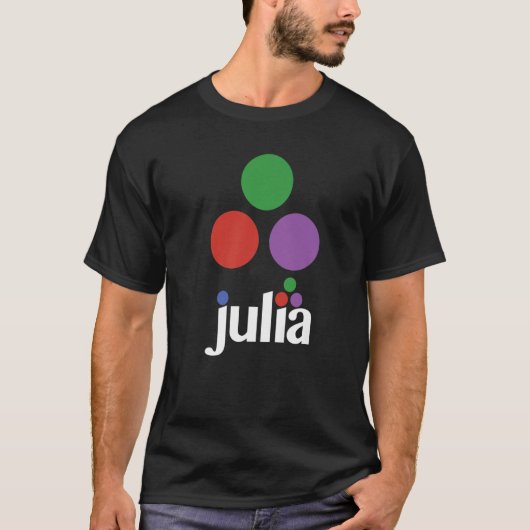 計算のためのJulia動的プログラミング言語 Tシャツ (正面)