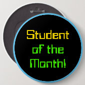 計算のテーマの"月の学生!" ボタン 缶バッジ (正面&裏面)