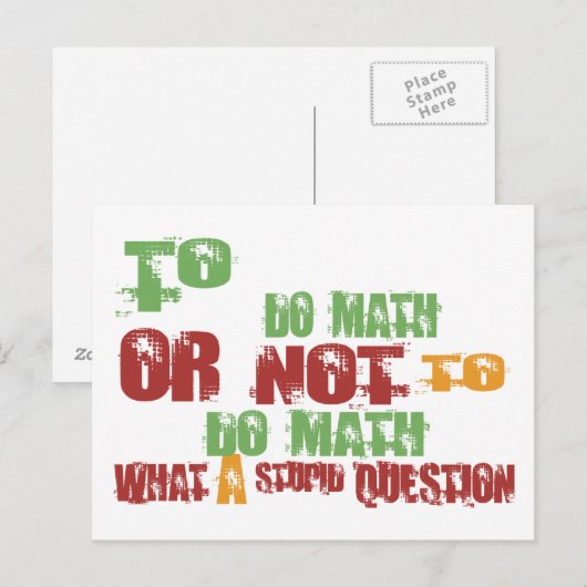 計算を行う ポストカード (正面/裏面)