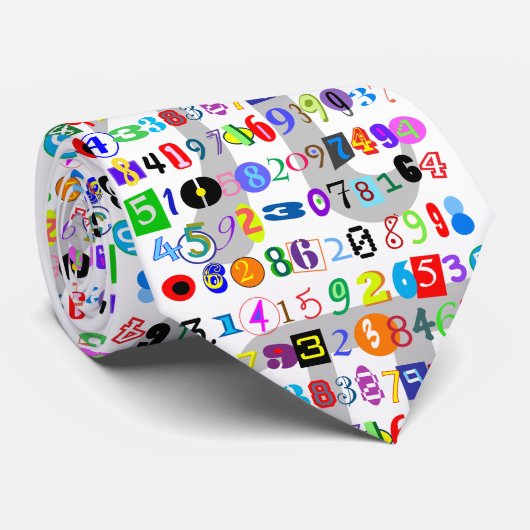 計算カラフルされたPiのおもしろい描写 ネクタイ (ロール)