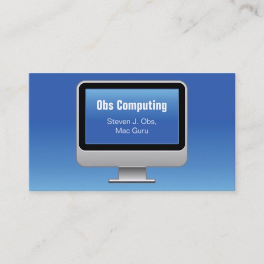計算カードを監視して下さい 名刺 (正面)