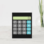 計算ハロウィーン仮装Mathギークカッコいい怖 カード (正面)