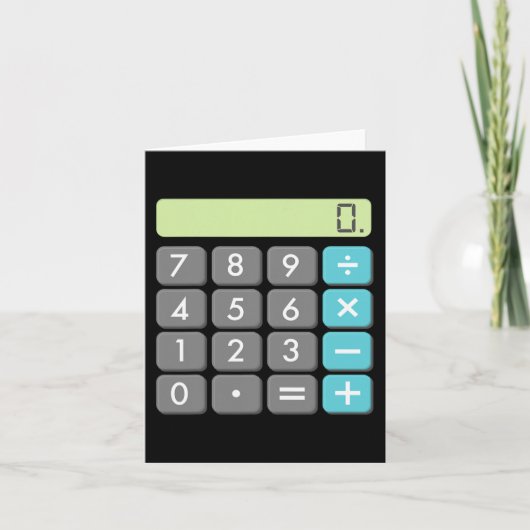 計算ハロウィーン仮装Mathギークカッコいい怖 カード (正面)