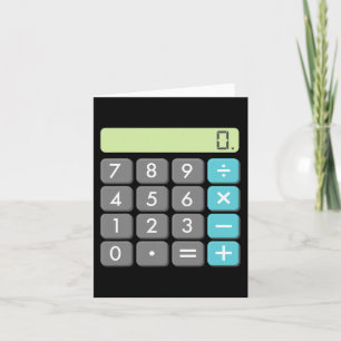 計算ハロウィーン仮装Mathギークカッコいい怖 カード