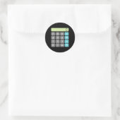 計算ハロウィーン仮装Mathギークカッコいい怖 ラウンドシール (バッグ)