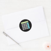 計算ハロウィーン仮装Mathギークカッコいい怖 ラウンドシール (封筒)