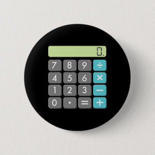 計算ハロウィーン仮装Mathギークカッコいい怖 缶バッジ