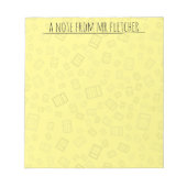 計算パタパーソナライズされたーンの注記 ノートパッド (正面)