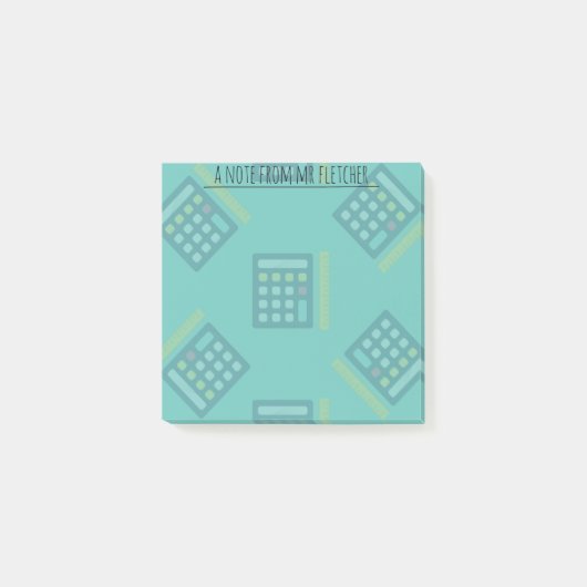 計算パーソナライズされた者の計算後のメモ ポストイット (正面)