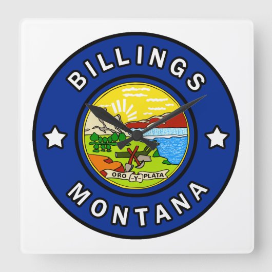 計算モンタナ スクエア壁時計 (正面)