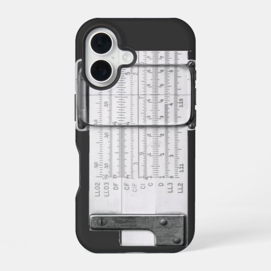 計算尺 iPhone 16ケース (裏面)