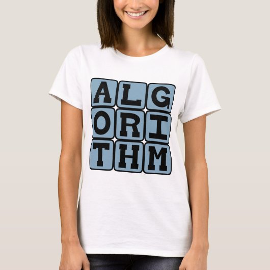 計算手順アルゴリズム Tシャツ (正面)