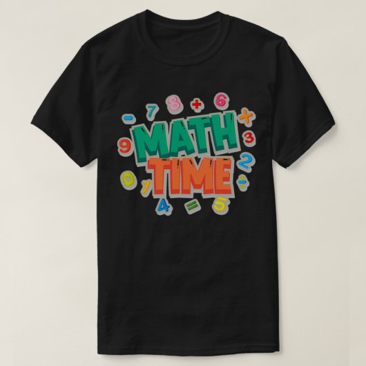 計算時間1 Tシャツ (デザイン正面)