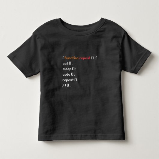 計算機おもしろい科学コーダプログラマ機能 トドラーTシャツ (正面)