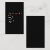 計算機おもしろい科学コーダプログラマ機能 名刺 (正面/裏面)
