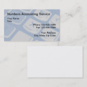 計算機のモダン背景会計士 名刺 (正面/裏面)