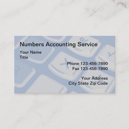 計算機のモダン背景会計士 名刺 (正面)