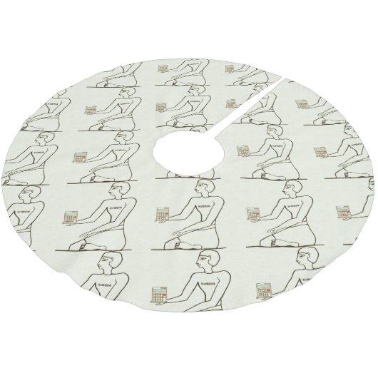 「計算機を持つ会計士を殴る」 ブラッシュドポリエステルツリースカート (アングル)