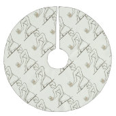 「計算機を持つ会計士を殴る」 ブラッシュドポリエステルツリースカート (正面)