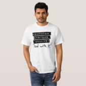 計算機システムの分析者ファンのティー Tシャツ (正面フル)