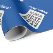 計算機スケッチ誕生日ラップ紙 ラッピングペーパー (ロールコーナー)