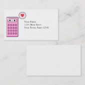 計算機愛 名刺 (正面/裏面)