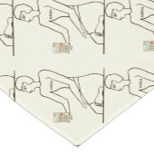 計算機持ちの会計士くしへ ショートテーブルランナー (コーナー)