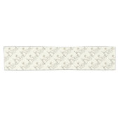 計算機持ちの会計士くしへ ショートテーブルランナー (横)