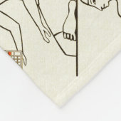 計算機持ちの会計士くしへ フリースブランケット (角)