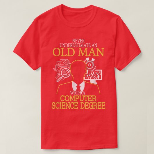 計算機科学学位 Tシャツ (デザイン正面)