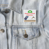 計算機、コンパス、protractor1の定規、武器… 缶バッジ (インサイチュ)