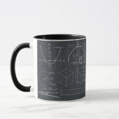計算済みカオス コーディネーター 数学教師 コーヒー マグカップ (左)