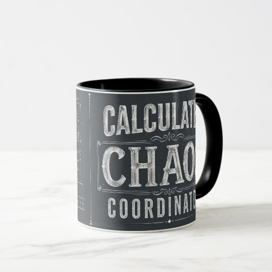 計算済みカオス コーディネーター 数学教師 コーヒー マグカップ (正面右)