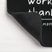 計算過程を書こう 数学の先生に感謝 マウスパッド (コーナー)