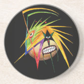 "計算"の曼荼羅の飲み物のコースター コースター (正面)